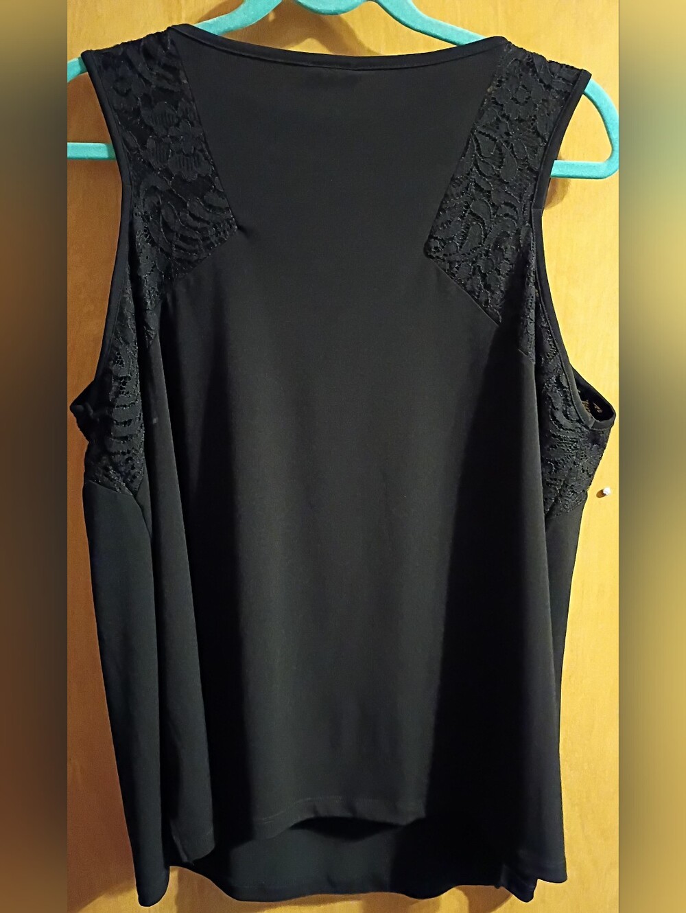 Worthington Black Sleeveless Top with Subtle Shoulder Texture W 1X